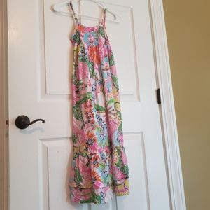 Lilly pulitzer girls maxi summer dress,size M.